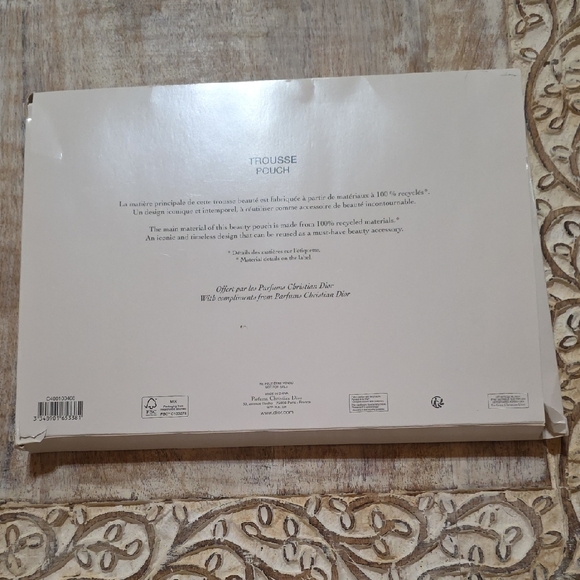 Christian Dior Mesh Zip Pouch – Black (New in Box) - Picture 4 of 5